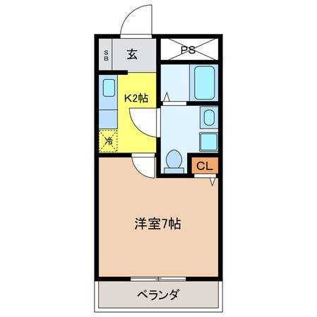 メゾン・サンカレッジの物件間取画像